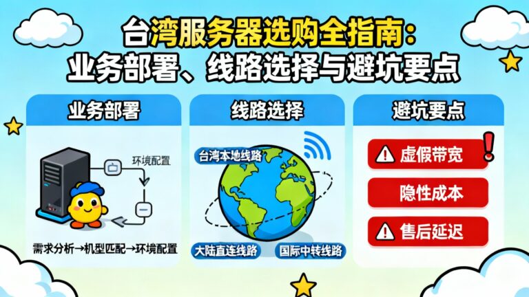 台湾服务器业务线路配置与合规选购指南
