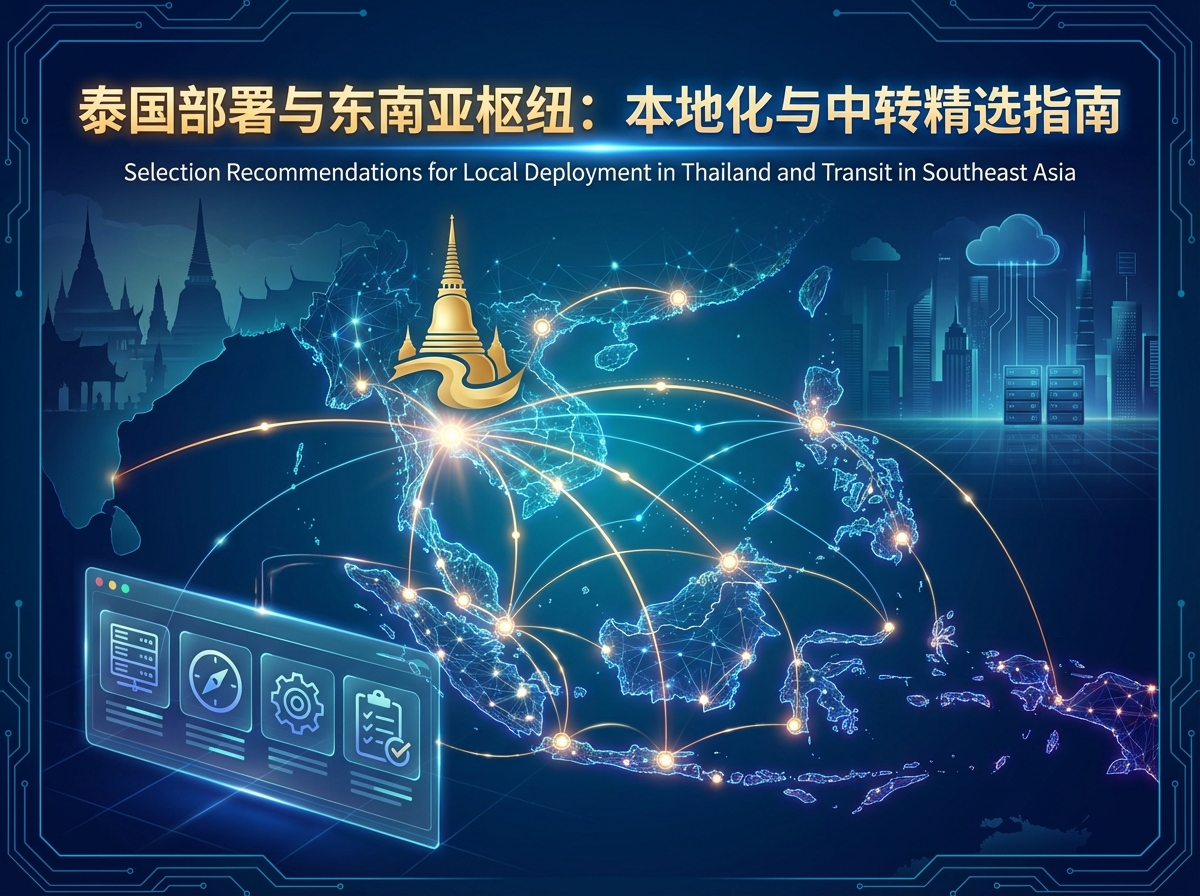 曼谷云服务器支持泰国本地业务架构示意
