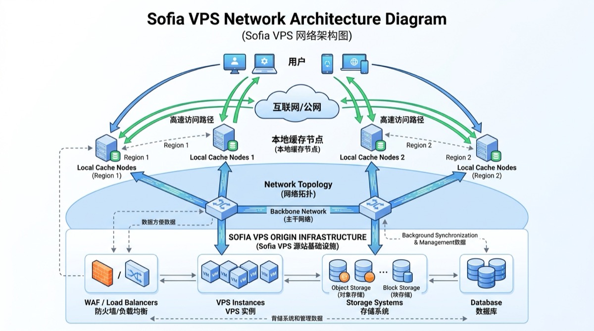 索非亚VPS部署架构示意