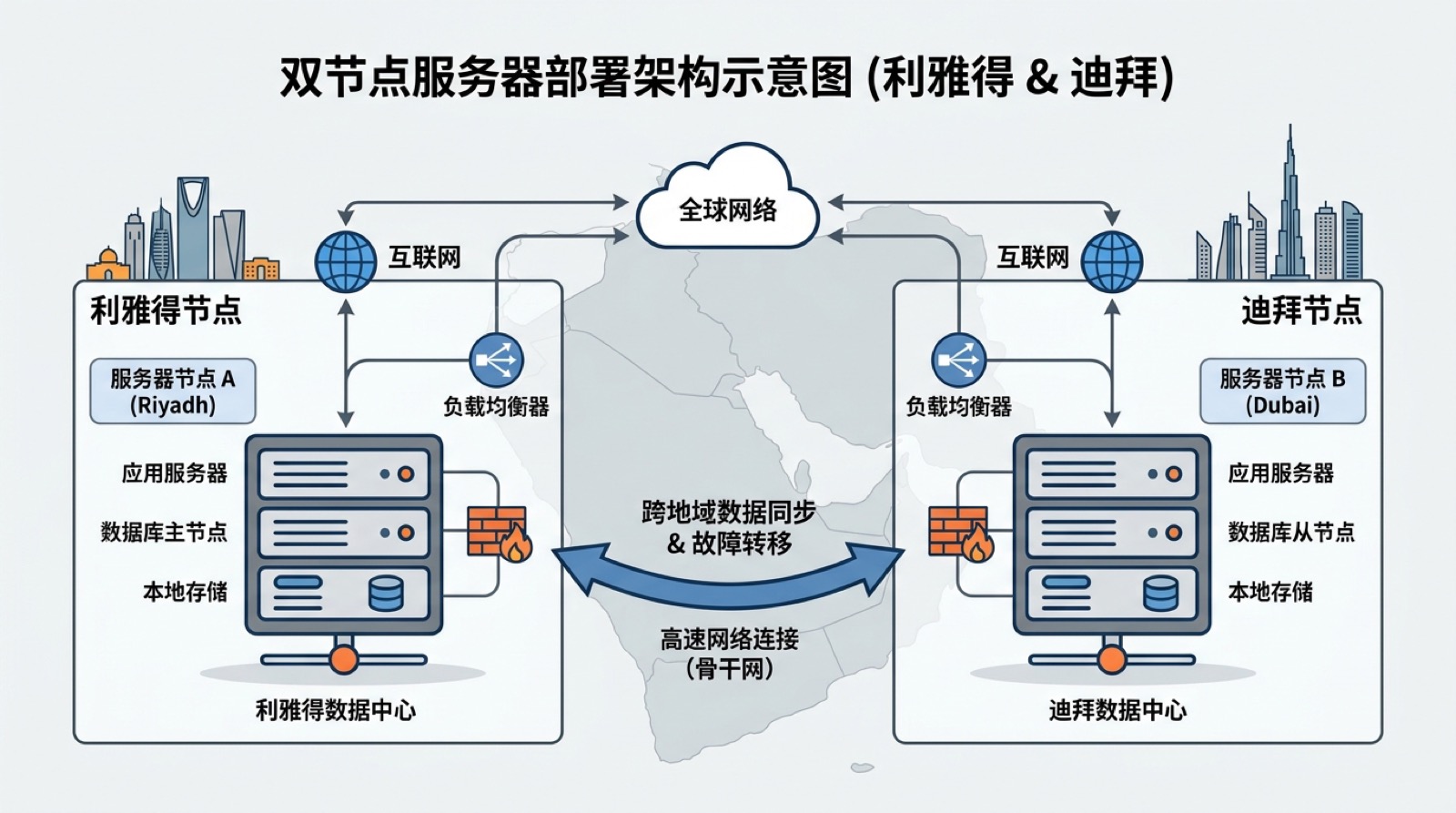 双节点部署架构示意