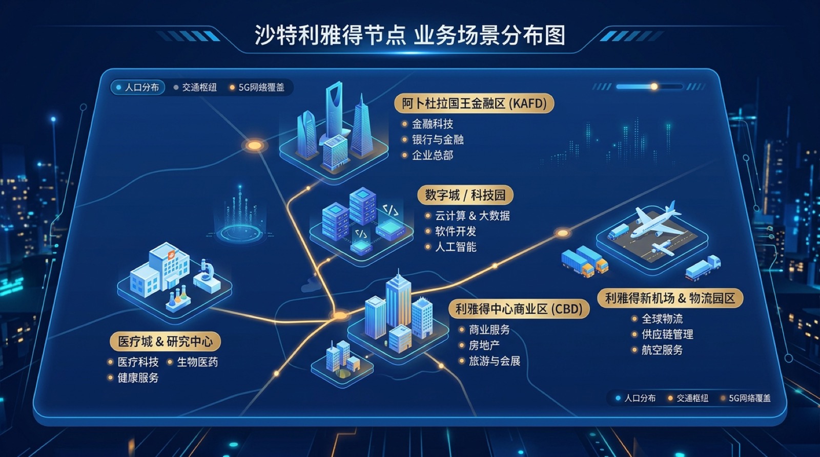 利雅得节点适合的业务场景分布