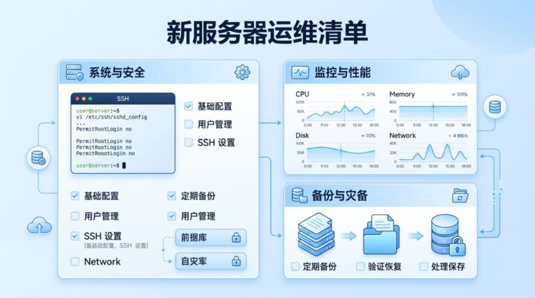新服务器安全备份监控检查