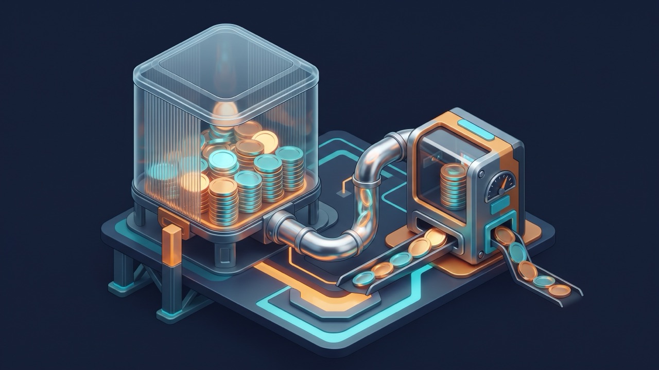半透明缓存罐给 token 计量表供料