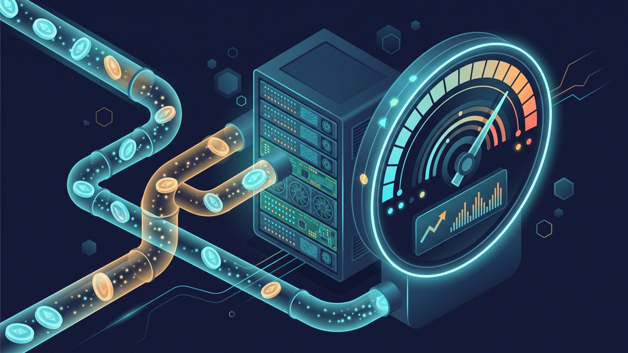 token 流经管道进入服务器并带成本仪表